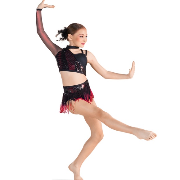 Revolution Tenth House SELENE Leotard – Adult Large Red & Black Dance Costume - Picture 3 of 16